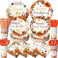 450 Pcs Happy Friendsgiving Tableware Set Decorations, Fall Thanksgiving by Unknown