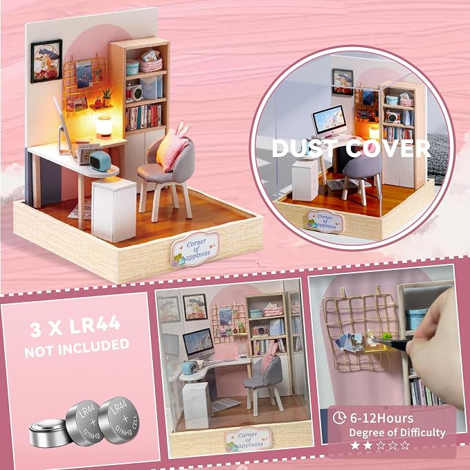 Flever Dollhouse Miniature DIY House Kit Creative Room - Image 6