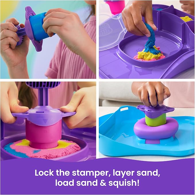 Kinetic Sand SquishMotion Playset, Moldable Play Sand Sensory Toys, Ages 5+ | - Image 4