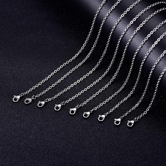 30 Pack 24 Inch Necklace Chain Stainless Steel Link Cable Chain Necklace - Image 6