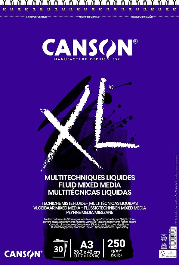 CANSON XL® Fluid Mixed Media Pad by Unknown