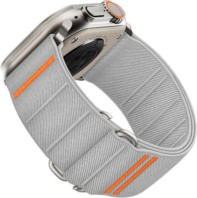 Suitisbest Sport Bands Compatible with Apple Watch Ultra Band 49mm 46mm 45mm 44mm 42mm 38mm 40mm 41mm Men Women, Stretchy Nylon Sport Loop Strap with S-Hook for iWatch Series 10 Ultra SE 9 8 7 6 5 4 3