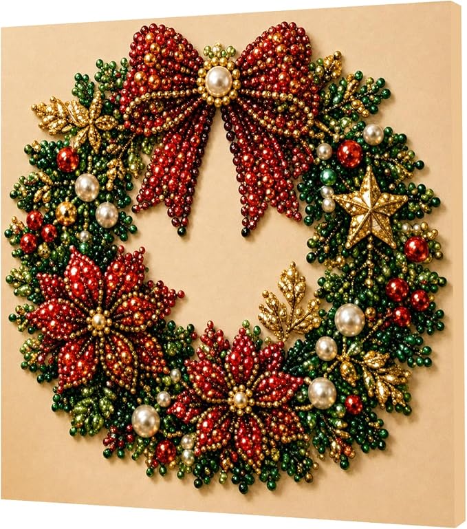 POETRYDRAW Christmas Decor Santa Pearl Art Kit - Image 5