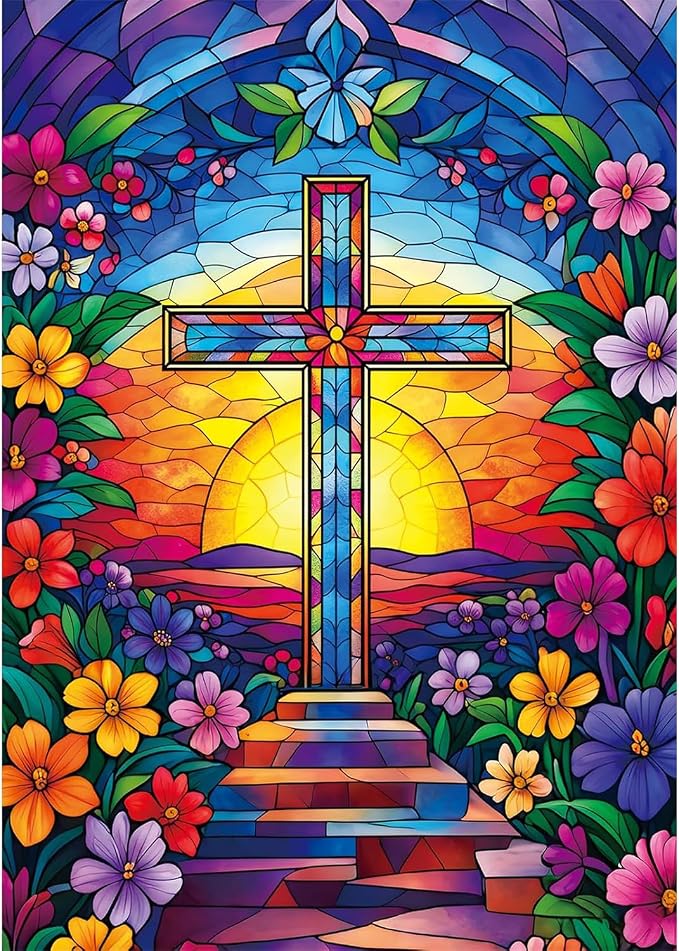VeGuude Religious Cross Diamond Art Kits by VeGuude