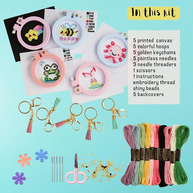 IDDI Cute Creatures Embroidery Kit - Image 4