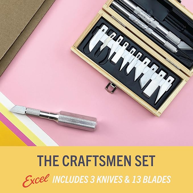 Excel Blades Craftsmen Set, 13-Piece Precision Craft Knife Set - Image 4