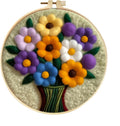 Wonafa DIY Wool Needle Felt Starter Kit, Beginner Needle Felt Kit by Wonafa