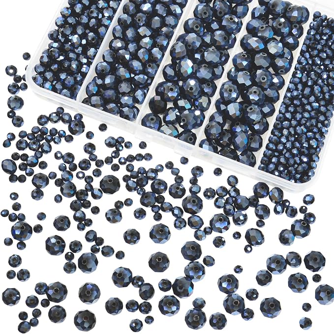 800Pcs 4/6/8/10mm Crystal Glass Beads by Laopottbeads