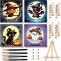 Arttoplus 4 Pack Halloween Paint by Numbers Kit by Arttoplus
