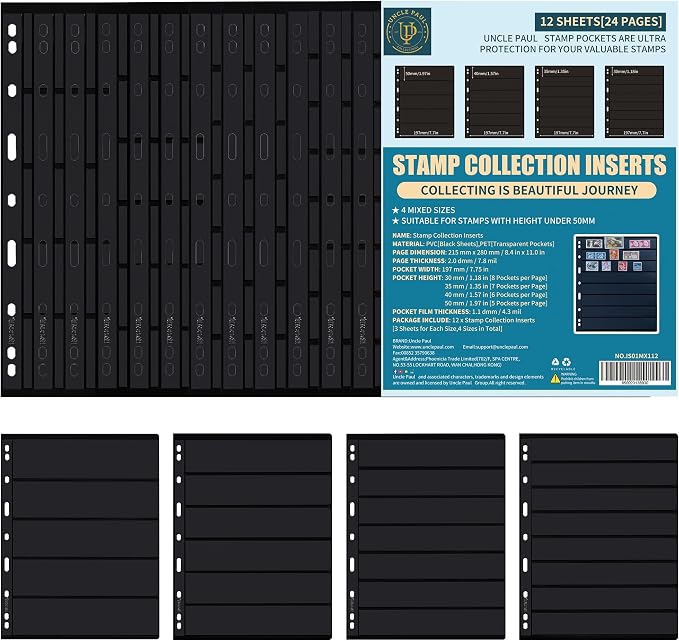 Stamp Collection Inserts by UnclePaul