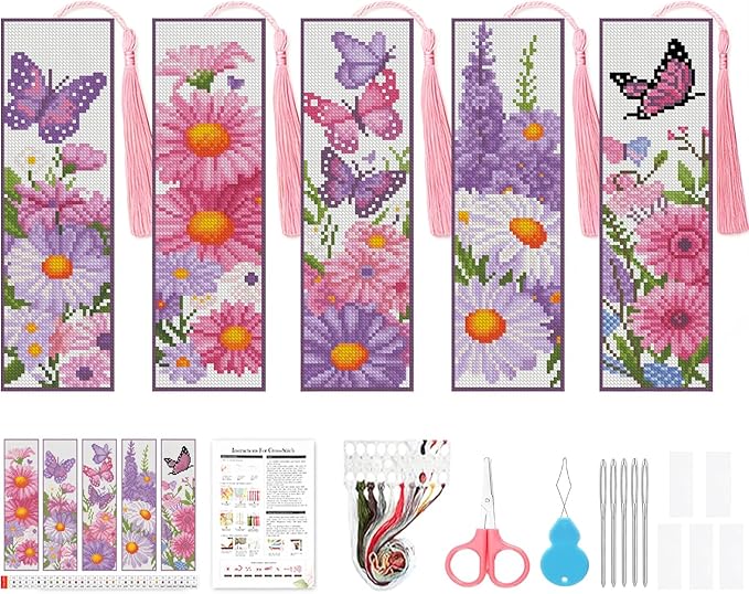 VIGEGU 5 Pack Cross Stitch Kits by VIGEGU