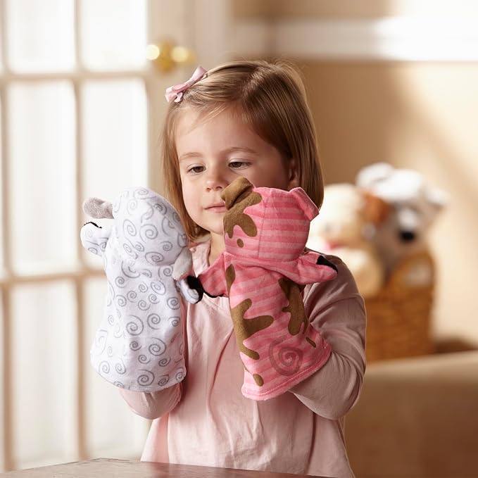 Melissa & Doug Farm Friends Hand Puppets - Image 7