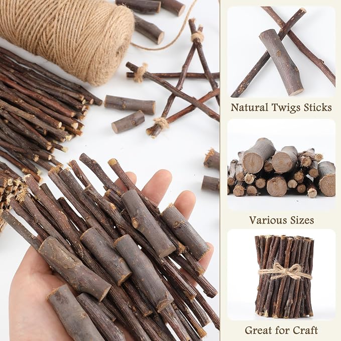 Suncalla 251 Pack Wooden Log Sticks - Image 5