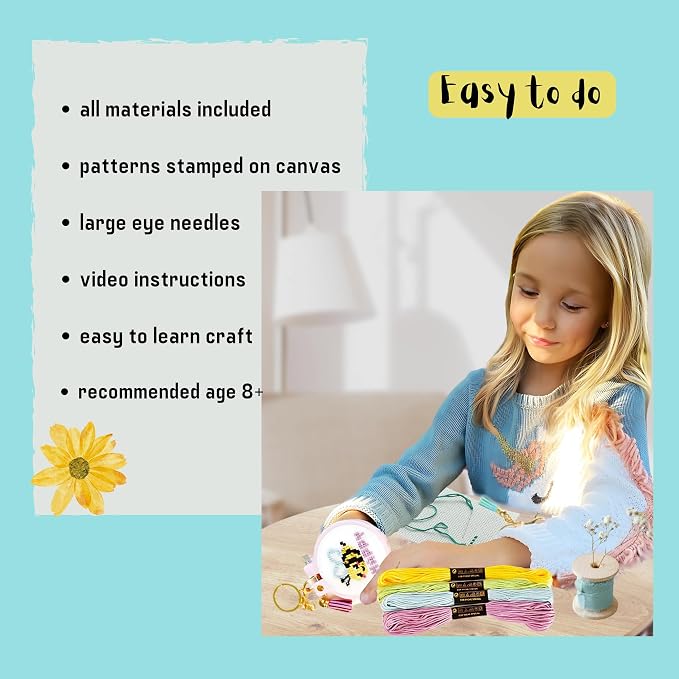 IDDI Cute Creatures Embroidery Kit - Image 10