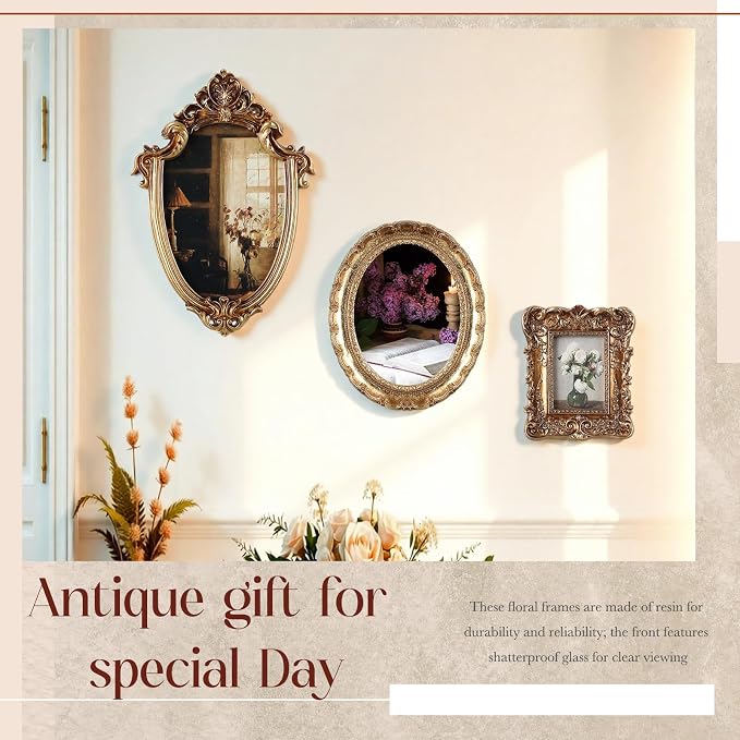 Wonderjune 7 Pcs Vintage Picture Frames Set - Image 7
