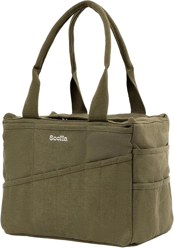 Soolla Studio Bag: Art Supply Storage Organizer & Pottery Tool Bag, Washable - Image 6