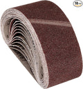 18 Pcs Sanding Belts 2-1/2 x 16 Inch 40 Grit Aluminum Oxide Abrasive Sandpaper for Belt Sander Metal Grinding Wood Working Weld Rust Removal