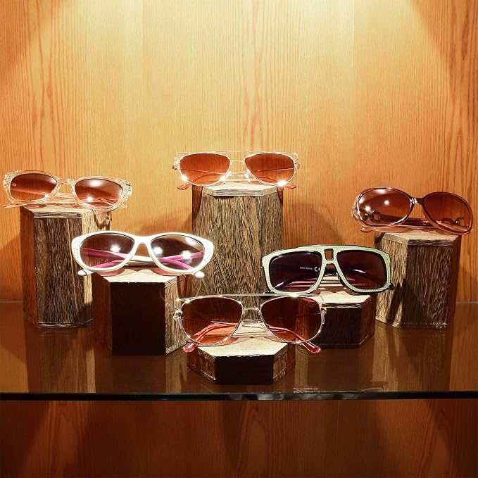 MOOCA Wooden 6 Pcs Hexagon Risers - Image 8