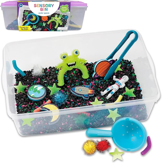 Creativity for Kids Sensory Bin: Outer Space Toys by CreativityforKids