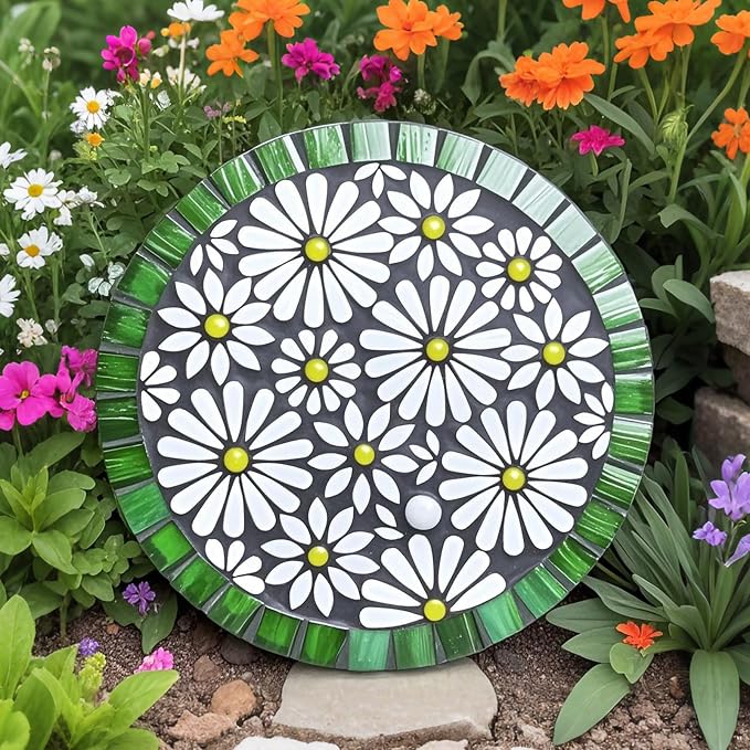 Artspac White Petal Ceramic Mosaic Tiles - Image 3