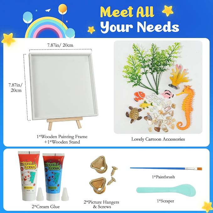 DIY Ocean Painting Kit, DIY Mosaic Arts and Craft Kits - Image 5