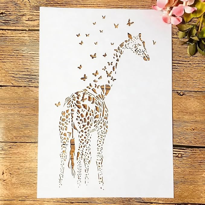 TIAMECH A4 Reusable Giraffe Stencil by TIAMECH