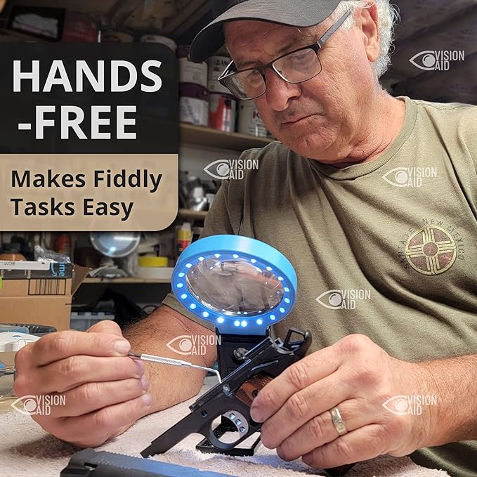 VisionAid 30X 10X Hands-Free Magnifying Glass - Image 5