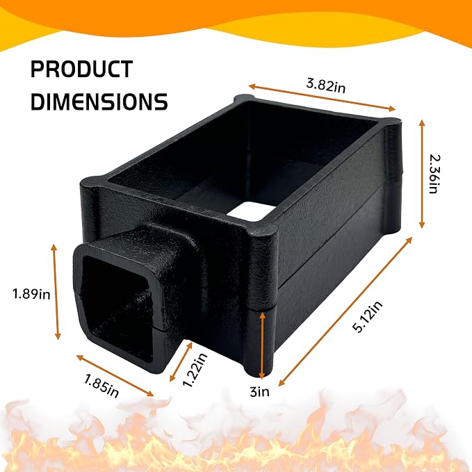6.35"*3.82"*2.36" Split-Type cast Iron Sand Mold Frame - Image 2