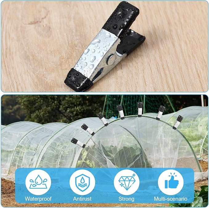20 Pcs Small Clamps Garden Mini Spring Clamp Heavy Duty - Image 5