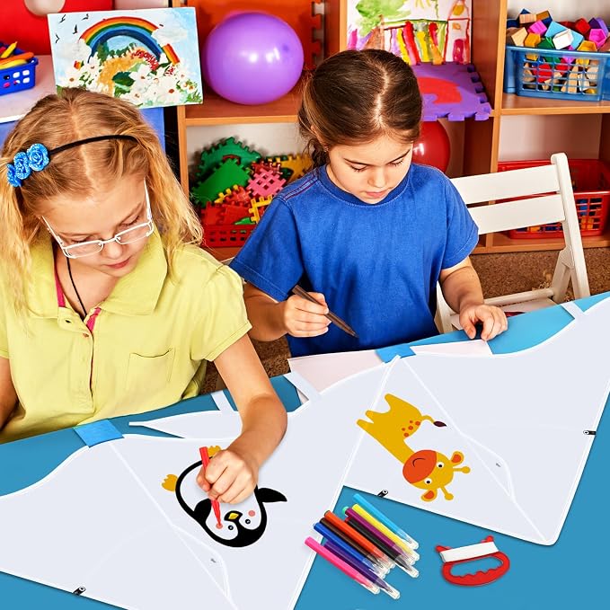 Libima 50 DIY Blank Kites for Kids Bulk Large Kite Making Kit Easy to Fly Set - Image 3