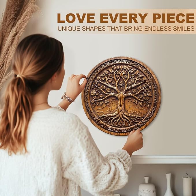 Tree of Time Puzzles Adults Gifts Wooden 200 Pieces 11.4 * 11.4in - Image 6