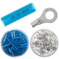100PCS Separated Heat Shrink Ring Connectors Electrical Wire Crimp Termianls (Ring 5/16", AWG 16-14)