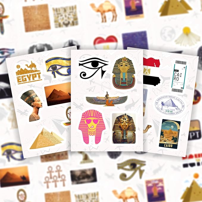BulbaCraft 100Pcs Egypt Stickers - Image 6