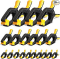 Spring Clamps for Woodworking, Crafts, Backdrop and Pool Cover, 20-Pack Spring Clamp Set with 4 Pcs of 6-inch, 6 Pcs of 4-inch & 10 Pcs of 3-inch Clamps, Extra Wide & Non-Detachable Jaw Pads