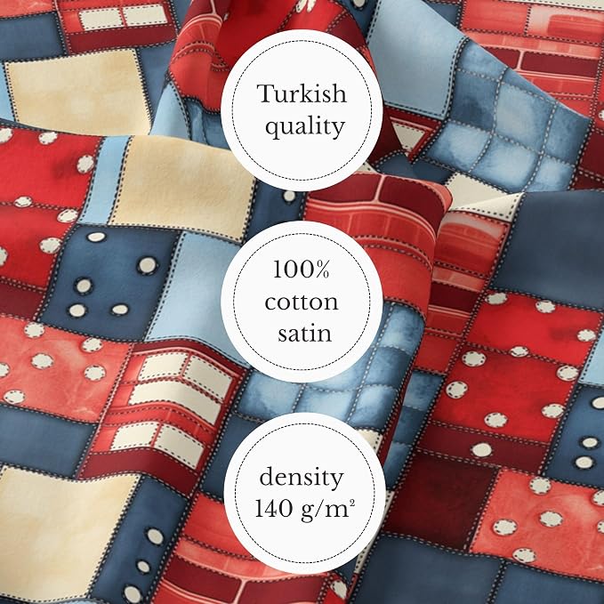100% Cotton Fabric by the Yard – Turkish Quality Quilting & Sewing Fabric - Image 6