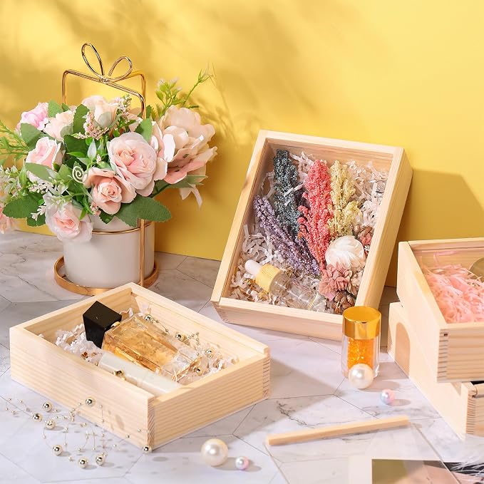 Thyle 18 Pcs Unfinished Wood Display Boxes - Image 5