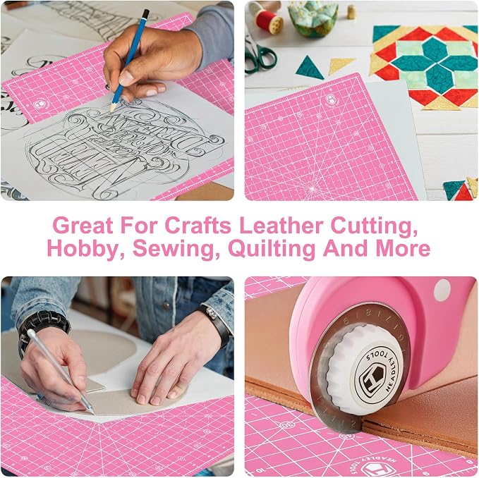 Headley Tools 12"x12" Rotating Cutting Mat, Self Healing Mat - Image 8