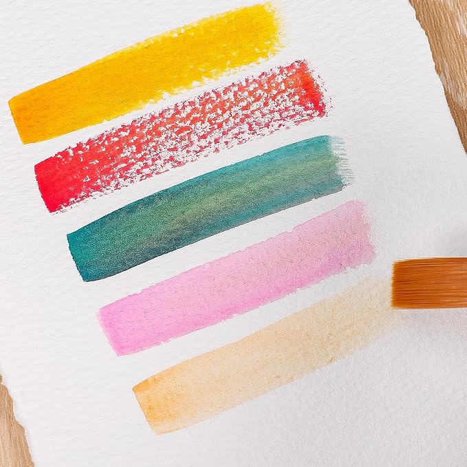 50 Sheets Watercolor Paper 4 x 6inch, 300 GSM Deckled Edge Paper Rough/Textured - Image 4