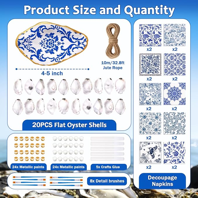 20 Set Oyster Shells for Crafts - Image 3