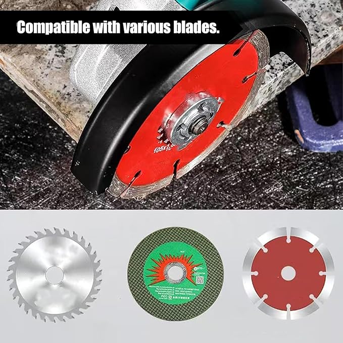 5.3" 135mm Grinder Guard for 5" 4-1/2" 4" Wheel Disc Blades Protective Cover Shield Attachments Compatible with DEWALT Milwaukee Makita Metabo Bosch RYOBI XAG04T XAG04Z XAG09Z XAG11Z Angle Grinders