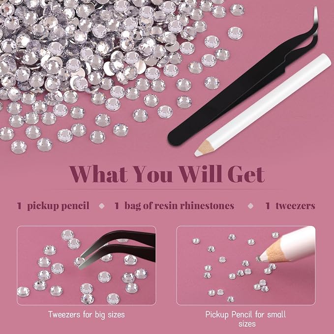 6000PCS 4mm Resin Rhinestones Bulk - Image 7