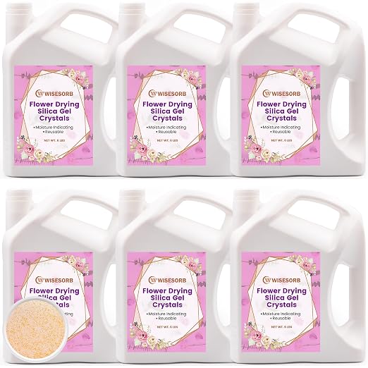 Wisesorb Silica Gel for Flower Drying, Silica Gel Flower Drying Crystals by Wisesorb