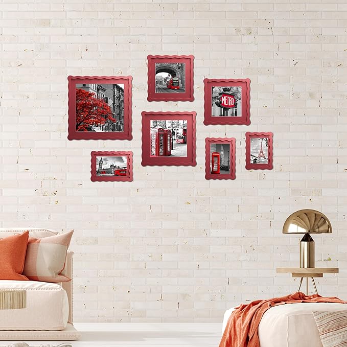 8X10 Wavy Picture Frame With Mat - Image 5