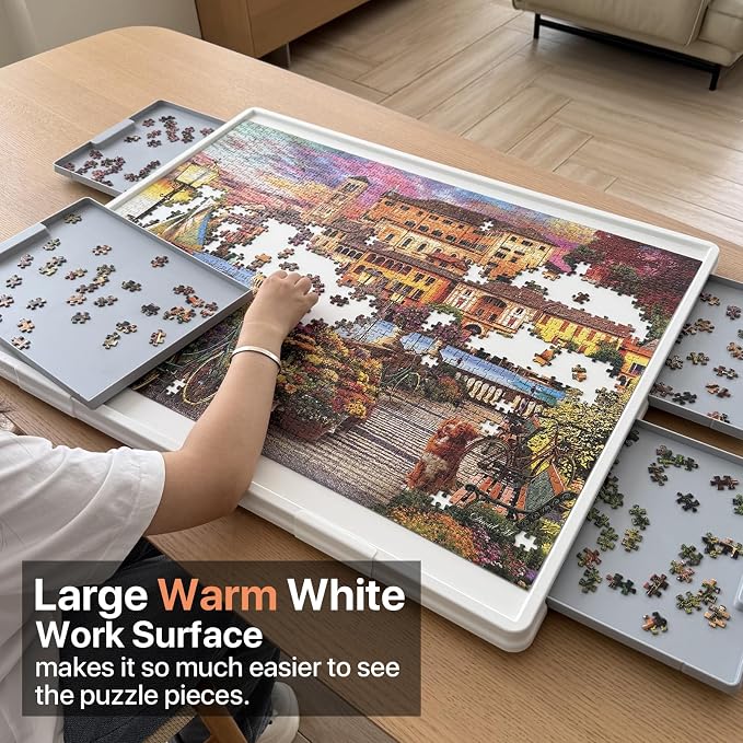 WELGEE 1500 Pieces 2-in-1 Tilting & Rotating Puzzle Board - Image 5