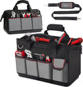 IRONLAND Tool Bag Organizer 16.5 Inch for men, Waterproof Heavy Duty ToolBag Organizer Storage, Tool box Organization, Soft Handle Large Zipper Carrying Toolbox, Dad Men Mechanic Birthday Gift