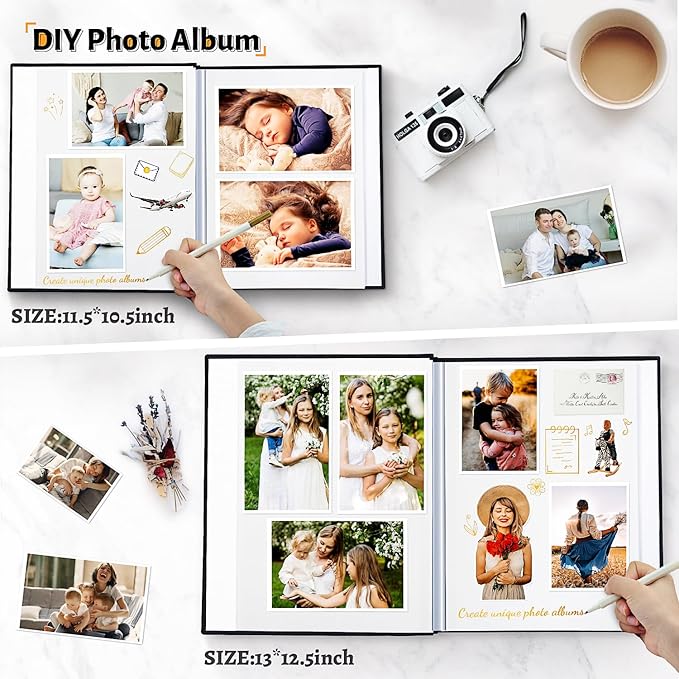Artfeel Photo Album Self Adhesive Scrapbook, 120 Pages Large Photo Book - Image 3