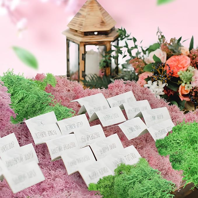QUOZUO Pink Theme Scenery Basing Material Kit, 10 Pack Fairy Garden Miniatures - Image 4