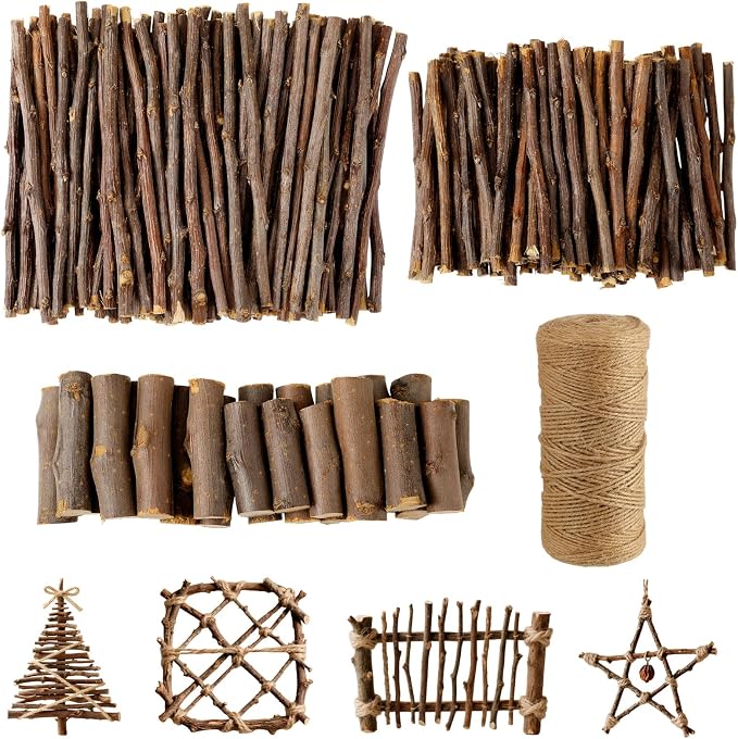 Suncalla 251 Pack Wooden Log Sticks by Unknown