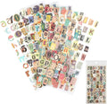 347PCS Vintage Stickers, 6 Sheet Scrapbook Stickers Graffiti, Cute Vintage by Unknown