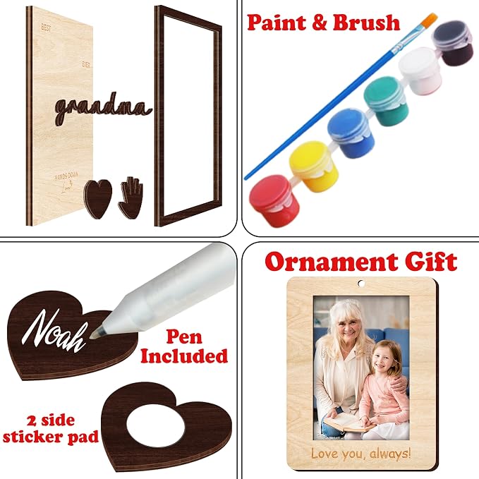 10" Hands Down Best Grandma Ever DIY Handprint Gifts - Image 2